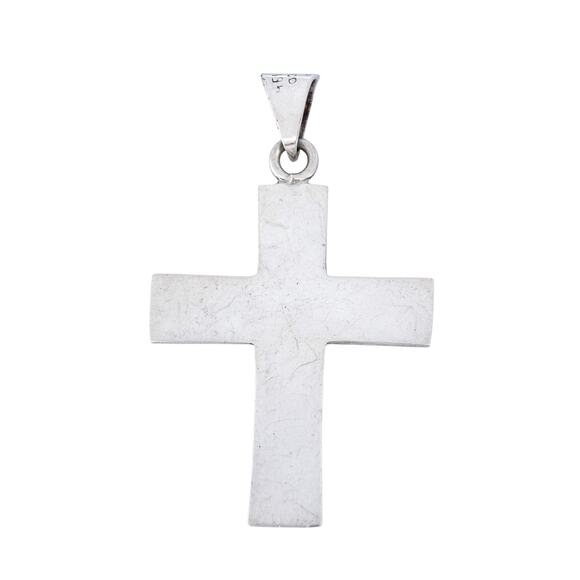 Religious Cross Pendant | Taxco TC-194 Mexico | Sterling Silver 925 - Picture 2 of 7
